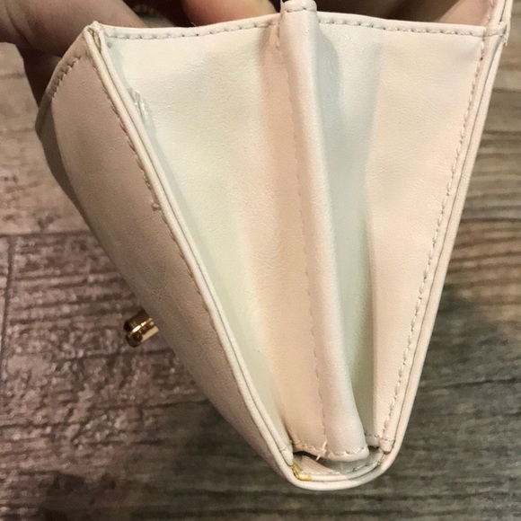 FOREVER 21 CREAM BUCKLE CLUTCH/ WALLET - Picture 7 of 7